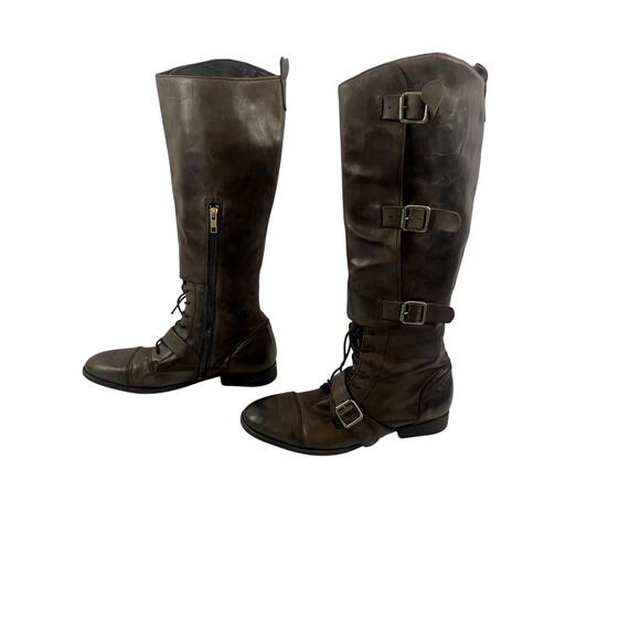 All Saints Spitalfields Women'sBoots Knee-High brown Leather Size 40 (9.5)